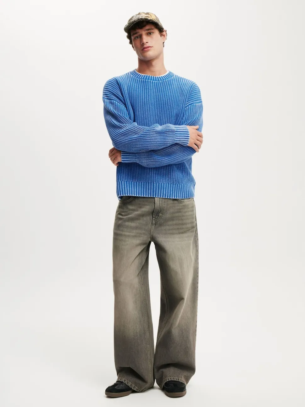 Cotton On Light Grey Super Baggy Jeans
