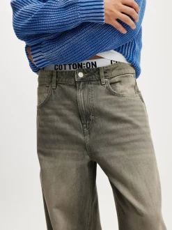 Cotton On Light Grey Super Baggy Jeans