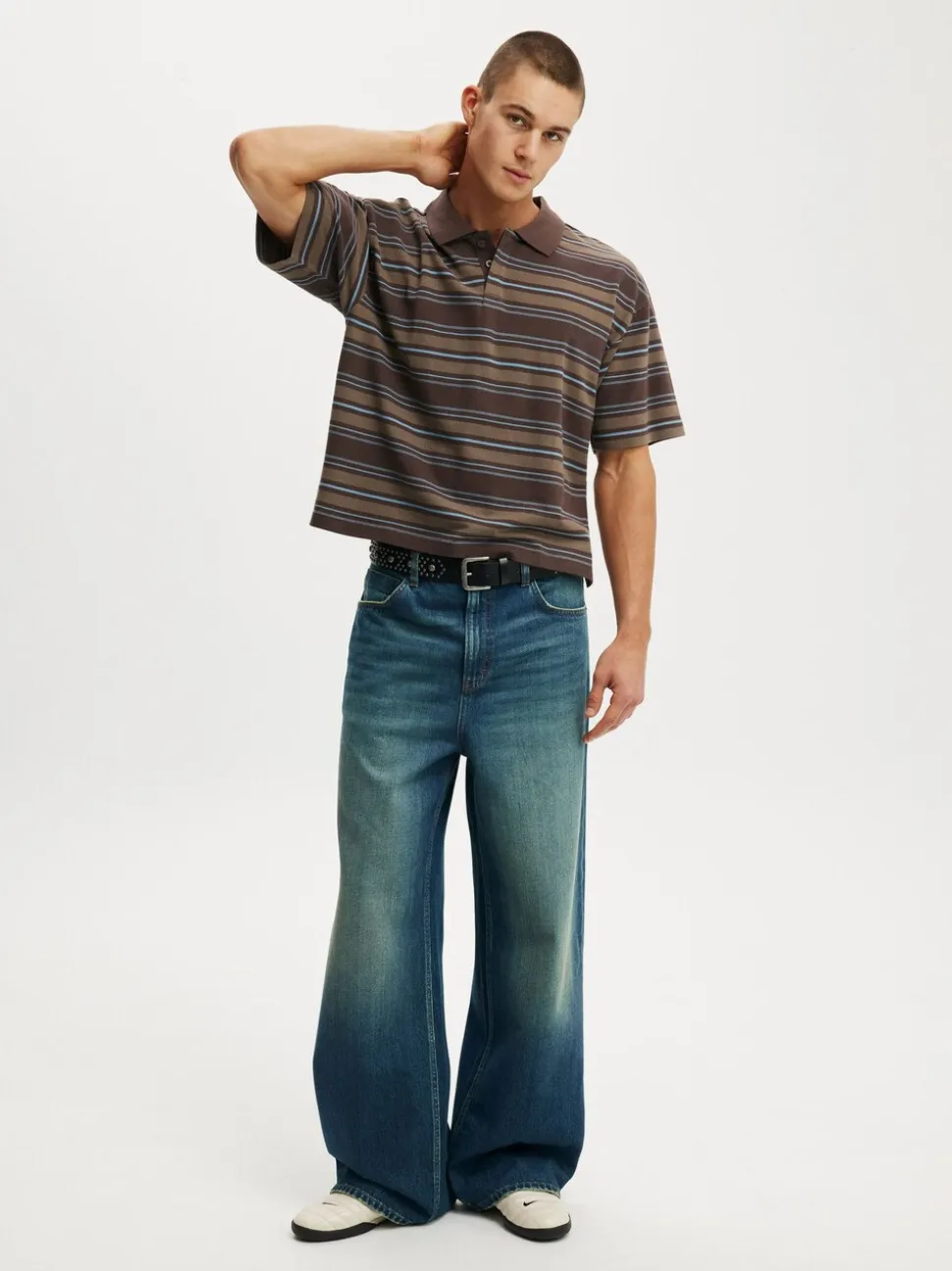 Cotton On Mid Blue Super Baggy Jeans