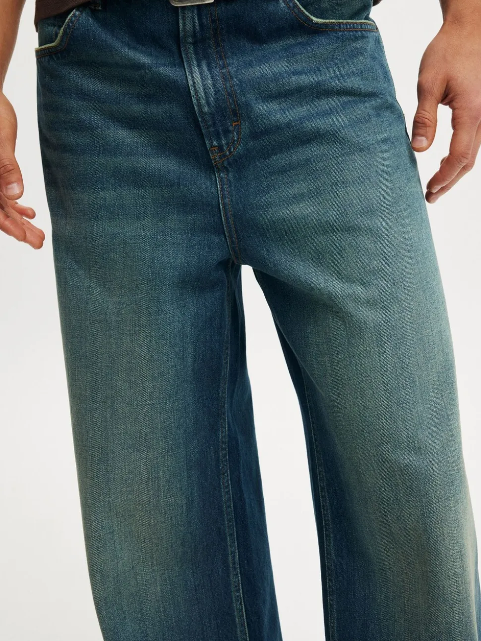 Cotton On Mid Blue Super Baggy Jeans