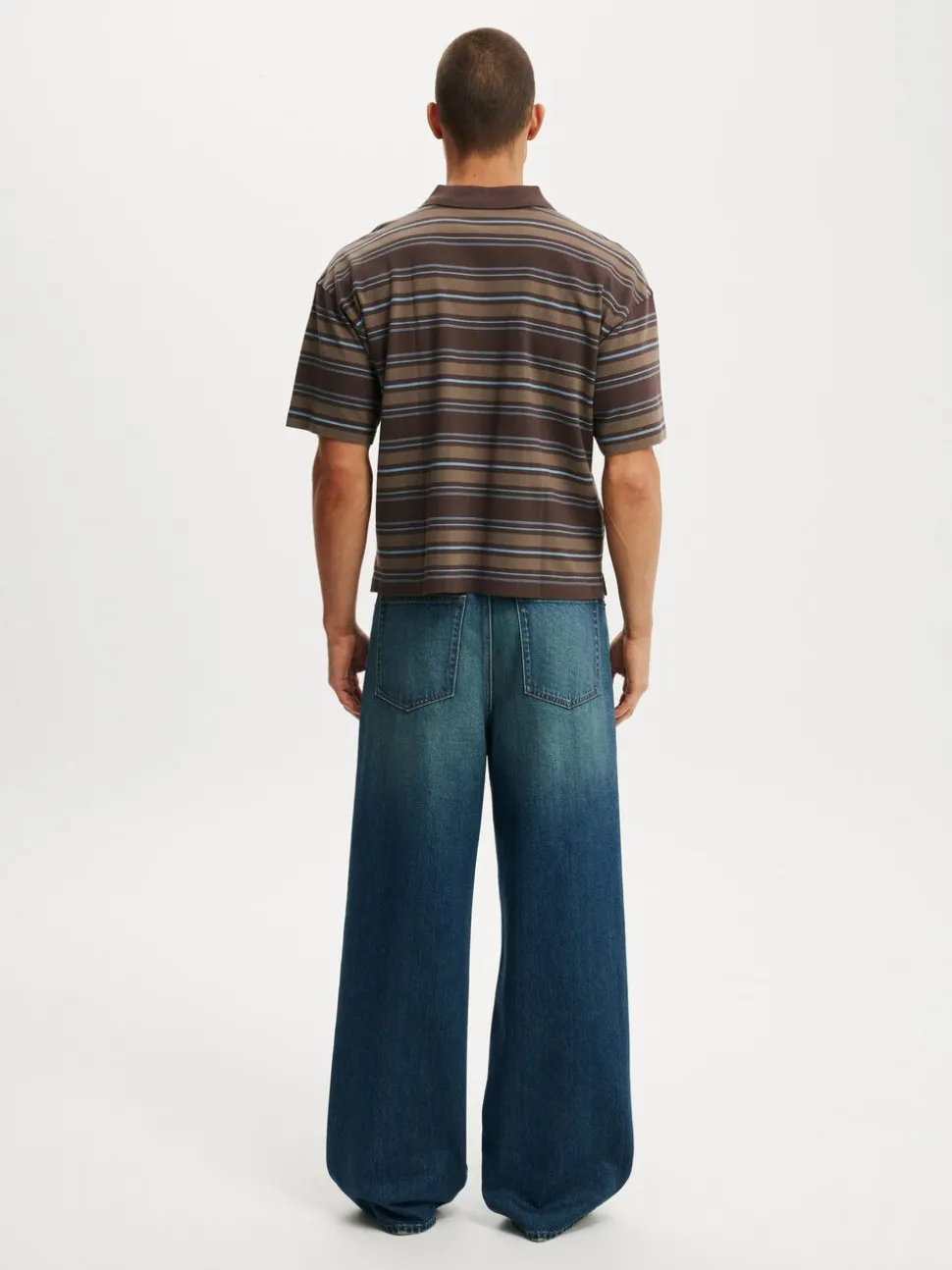 Cotton On Mid Blue Super Baggy Jeans