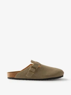 Cotton On Natural Closed Toe Buckle Slide Shoes