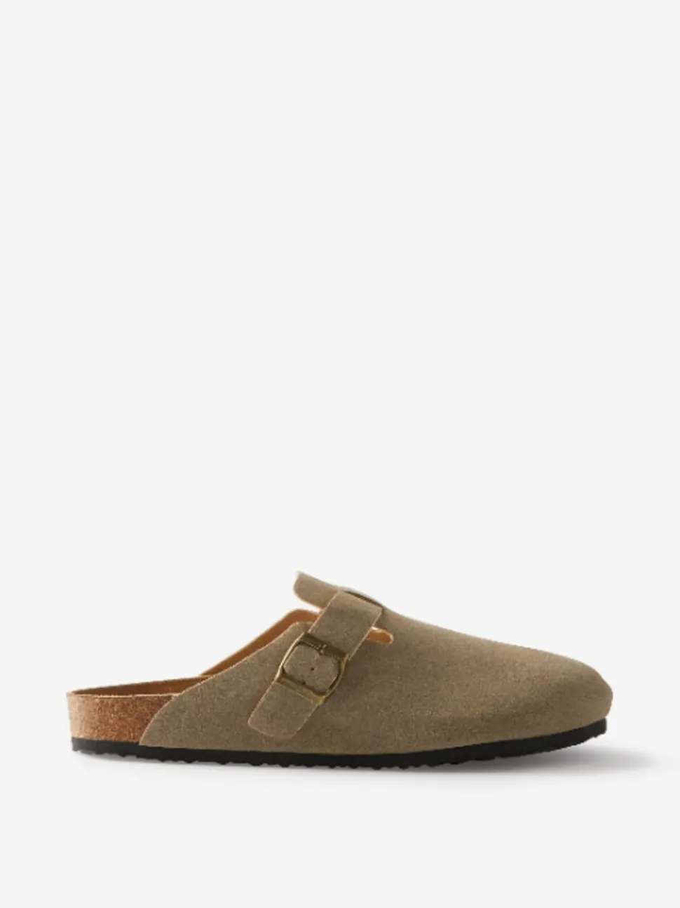 Cotton On Natural Closed Toe Buckle Slide Shoes