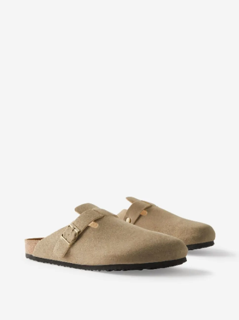 Cotton On Natural Closed Toe Buckle Slide Shoes