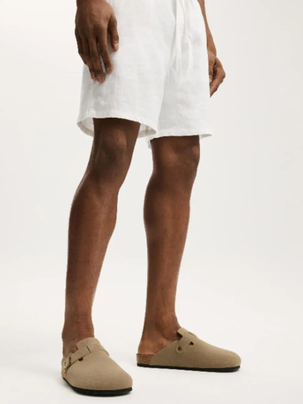 Cotton On Natural Closed Toe Buckle Slide Shoes