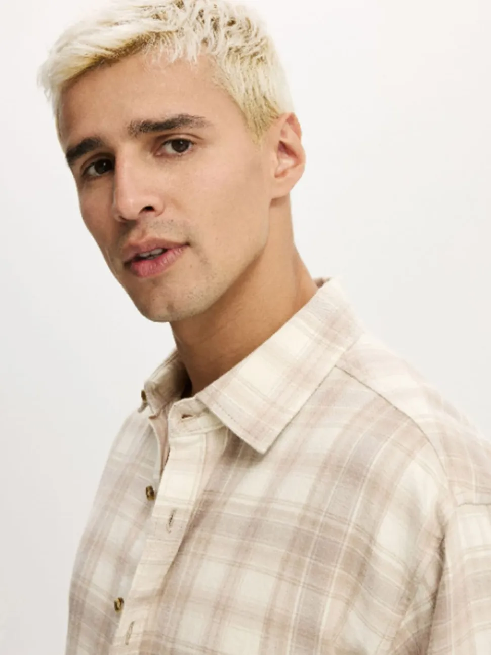 Cotton On Natural Tribeca Long Sleeve Shirt