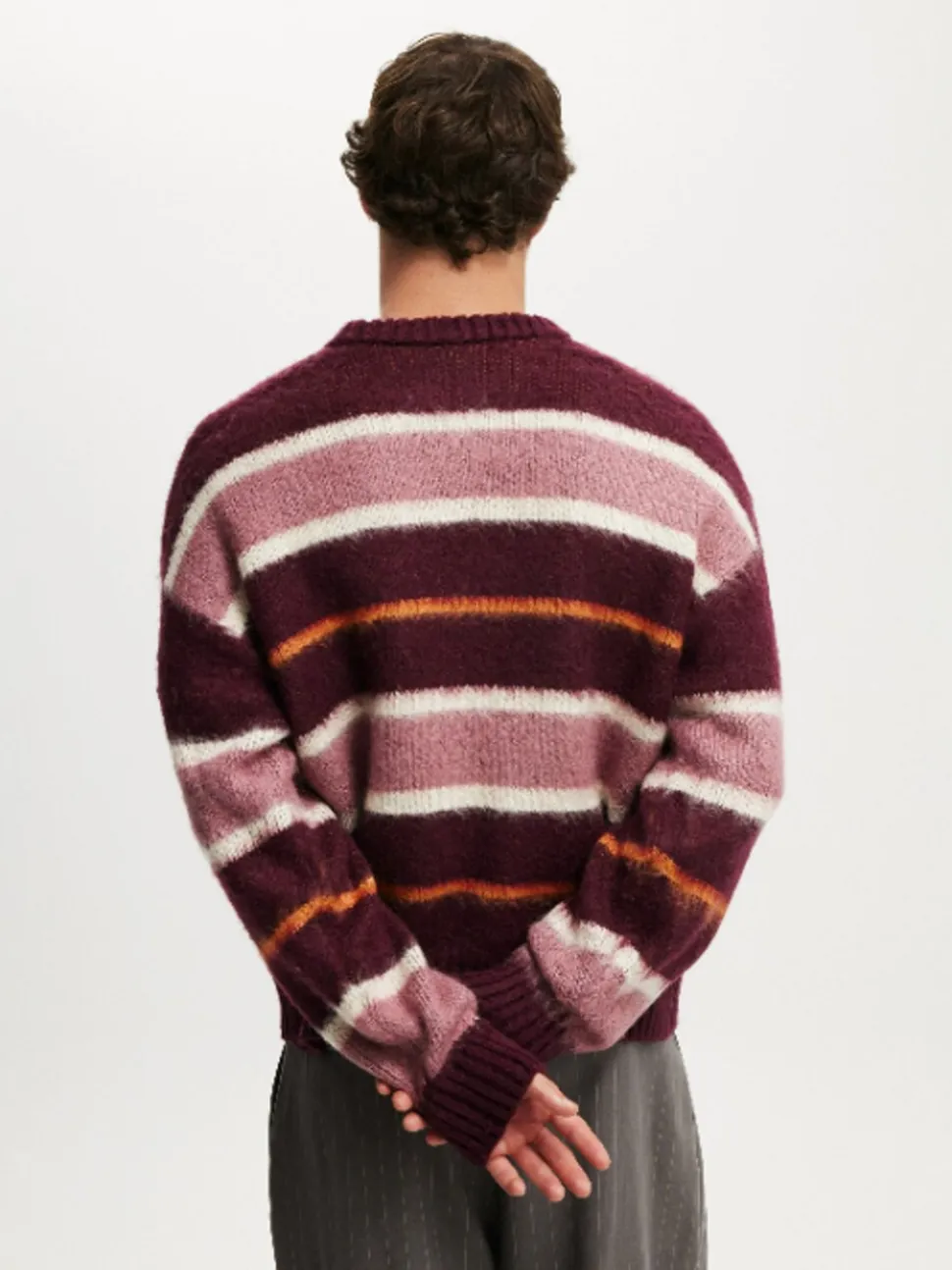 Cotton On Red Box Fit Fuzzy Crew Neck Knit Jumper