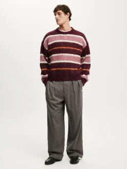 Cotton On Red Box Fit Fuzzy Crew Neck Knit Jumper
