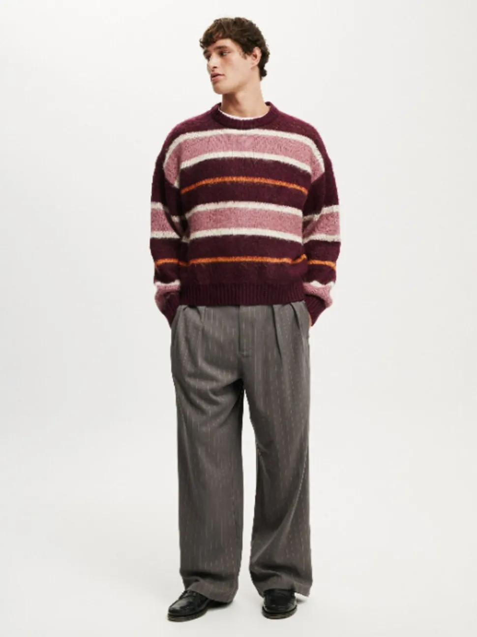 Cotton On Red Box Fit Fuzzy Crew Neck Knit Jumper