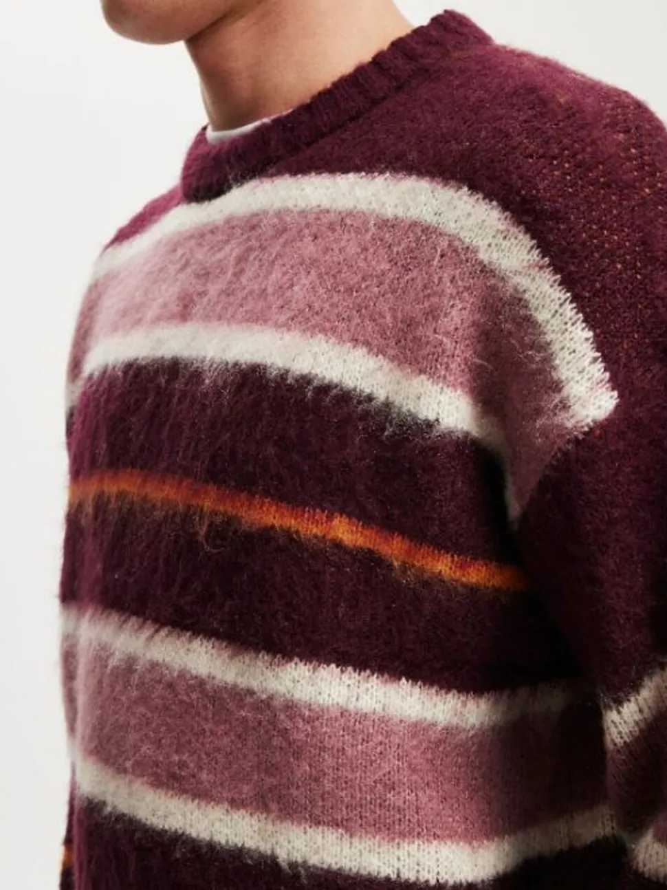 Cotton On Red Box Fit Fuzzy Crew Neck Knit Jumper