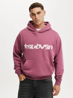 Cotton On Red Box Fit Graphic Hoodie