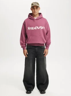 Cotton On Red Box Fit Graphic Hoodie