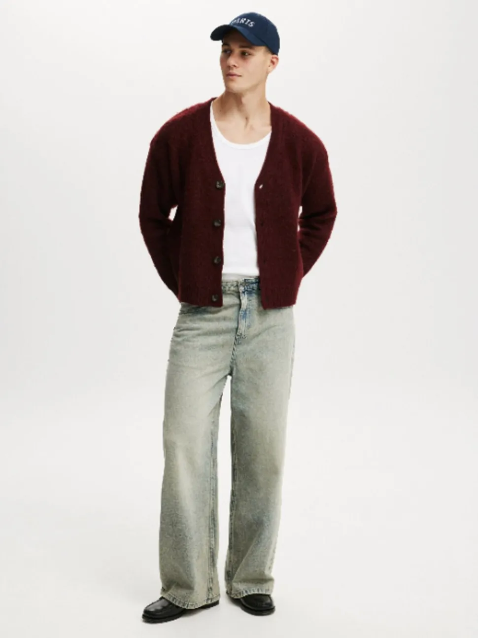 Cotton On Red Cropped Cardigan