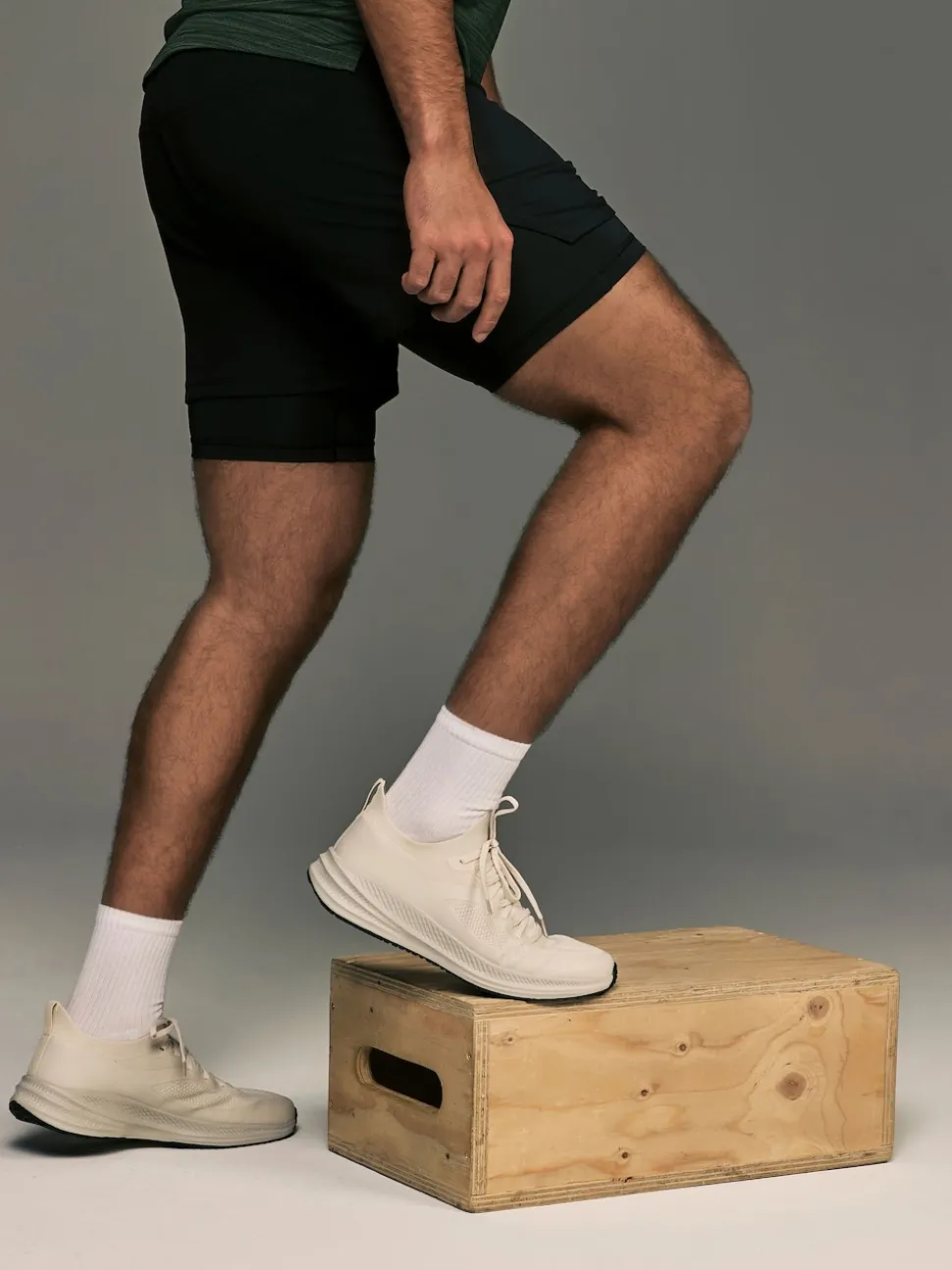 Cream Knitted Trainers