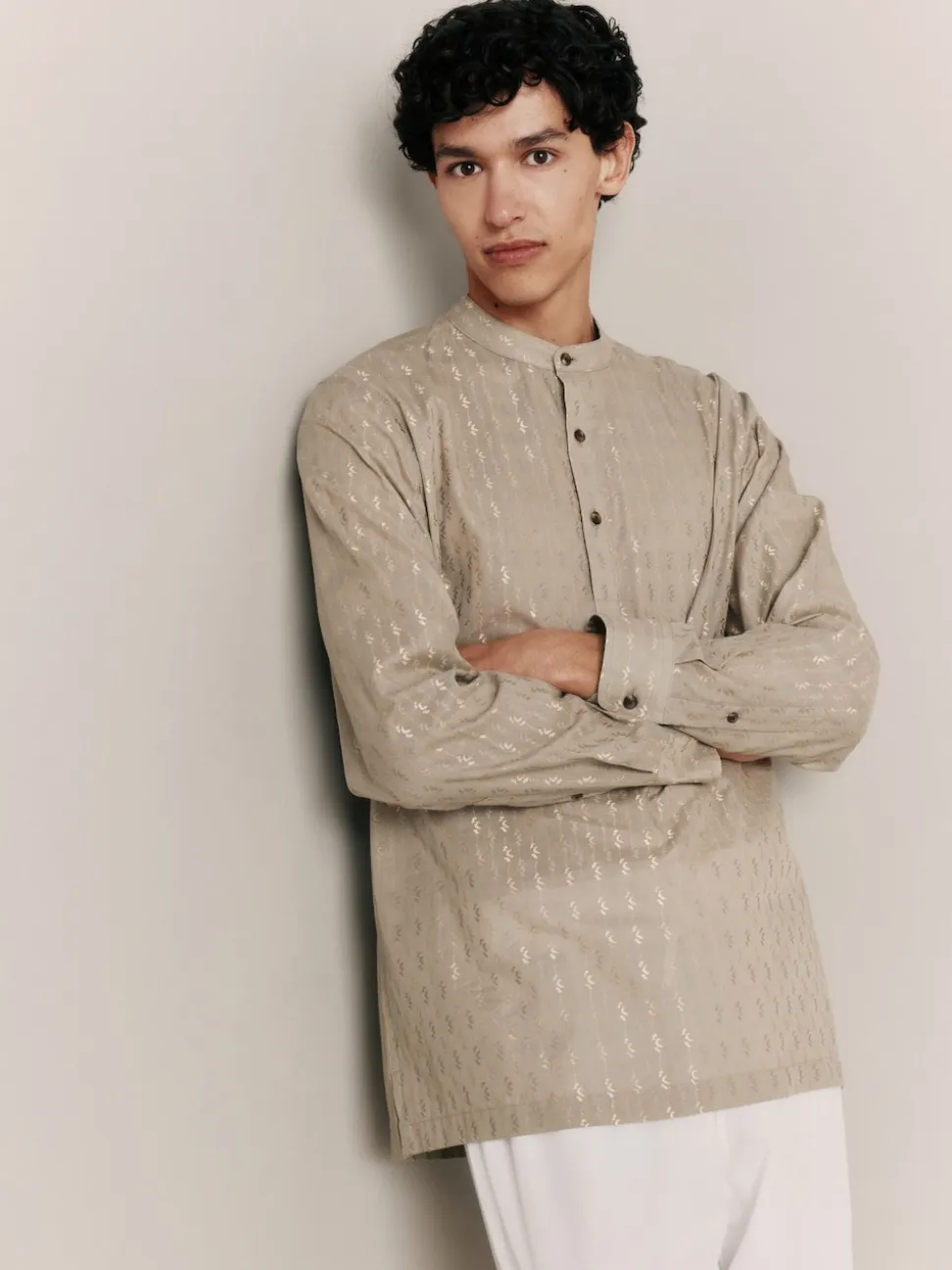 Cream Kurta