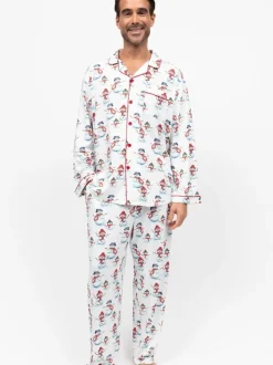 Cyberjammies Red Printed Long Sleeve Jersey Pyjamas Set