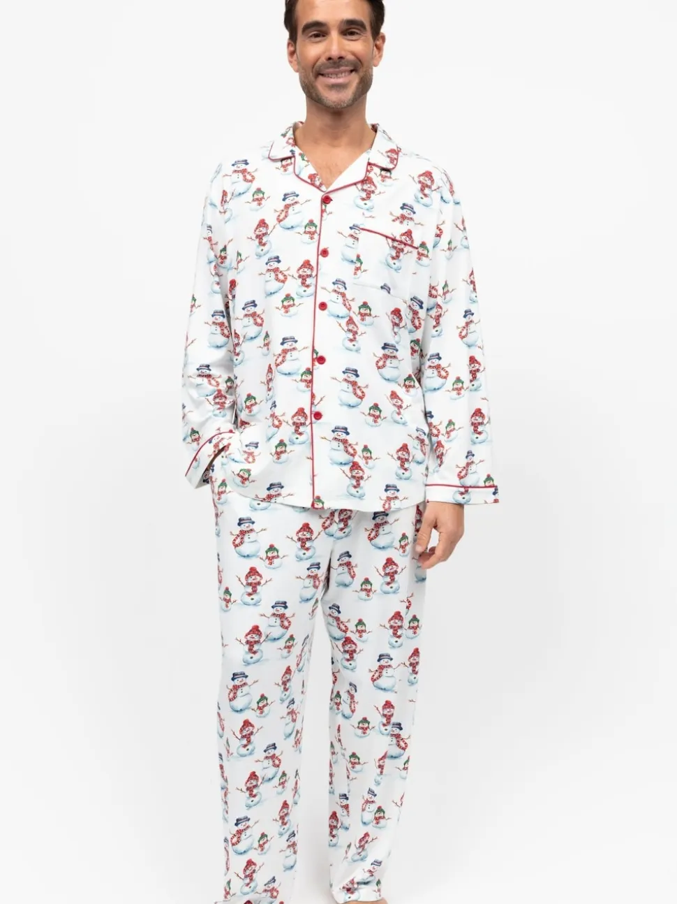 Cyberjammies Red Printed Long Sleeve Jersey Pyjamas Set