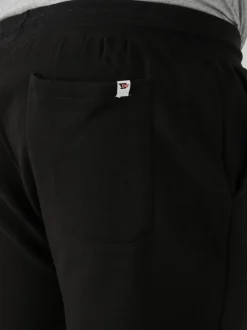 D555 Black BRANDON Cuffed Joggers With Side Pockets And Drawcord