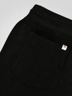 D555 Black BRANDON Cuffed Joggers With Side Pockets And Drawcord