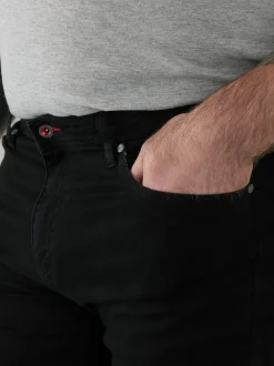 D555 Black chrome CEDRIC Tapered Fit Stretch Jeans