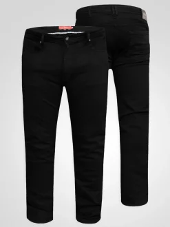 D555 Black chrome CEDRIC Tapered Fit Stretch Jeans