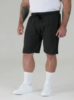 D555 Black RYAN Elasticated Waist Jersey With Side Stripes Shorts 2 Pack