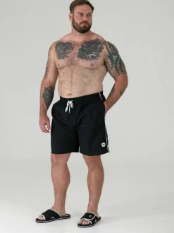 D555 Black YARROW Full Length Swim Shorts