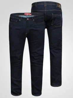 D555 Blue CEDRIC Tapered Fit Stretch Jeans