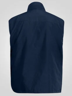 D555 Blue ENZO Multi Pocket Waistcoat
