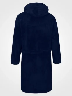 D555 Blue Newquay 1 Supersoft Dressing Gown With Hood