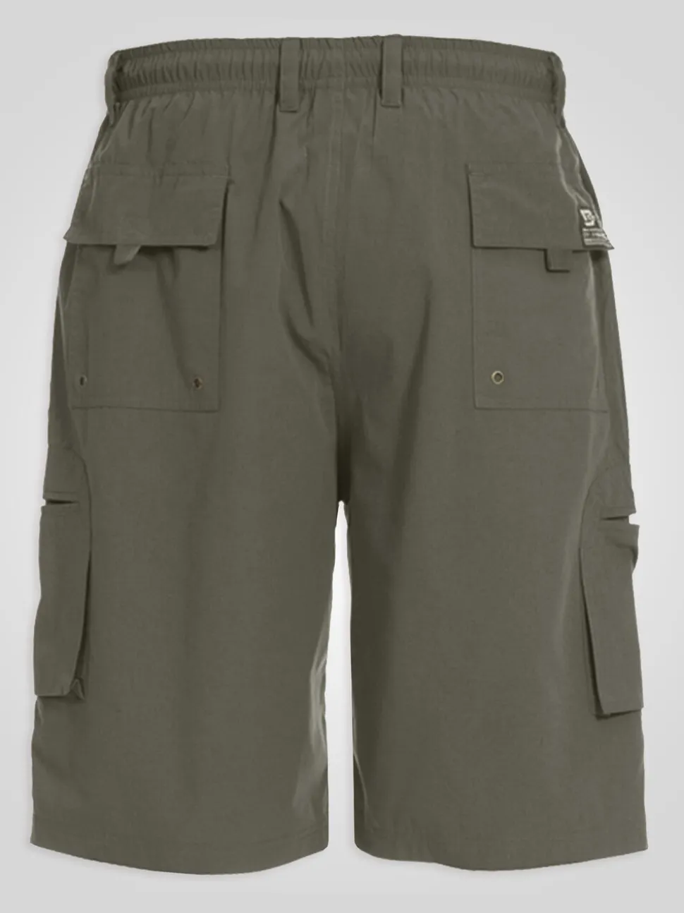 D555 Green NICK Cargo Shorts With Shaped Leg Pockets