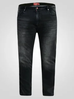 D555 Grey CEDRIC Tapered Fit Stretch Jeans