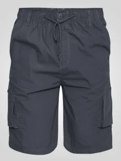 D555 Grey NICK Cargo Shorts With Shaped Leg Pockets