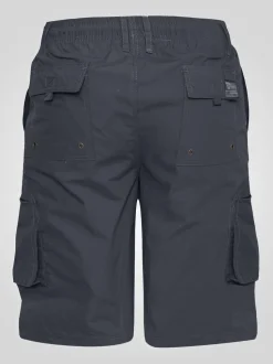 D555 Grey NICK Cargo Shorts With Shaped Leg Pockets