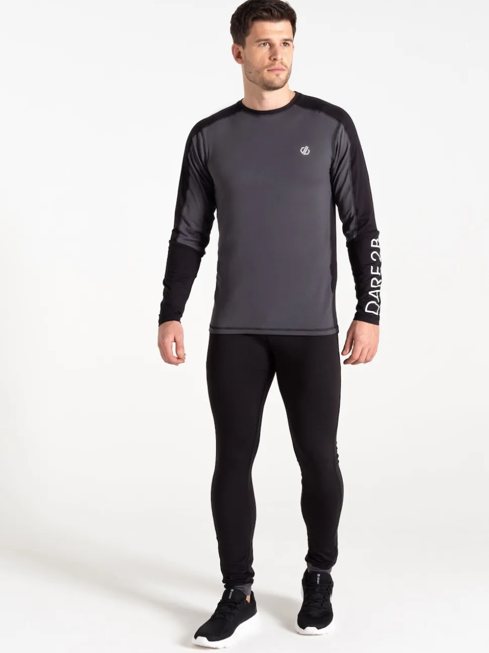 Dare 2b Mens Exchange IV Thermal Baselayer Black Set