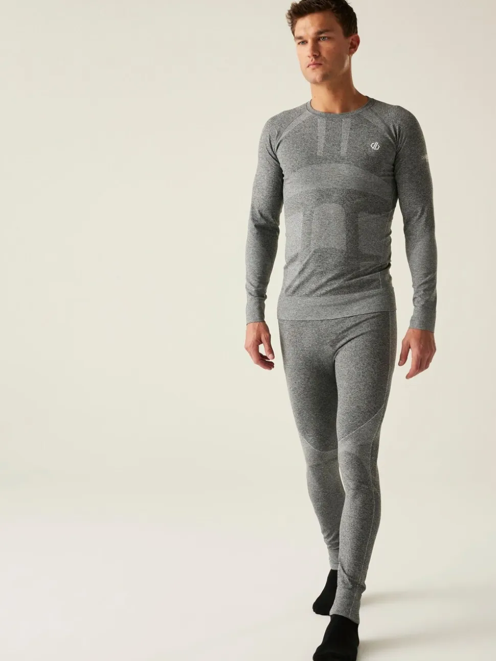 Dare 2b Mens Grey In The Zone III Base Layer Set