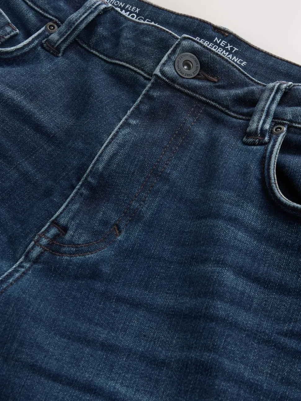 Dark Blue - ThermoGen Straight Fit Motionflex Jeans