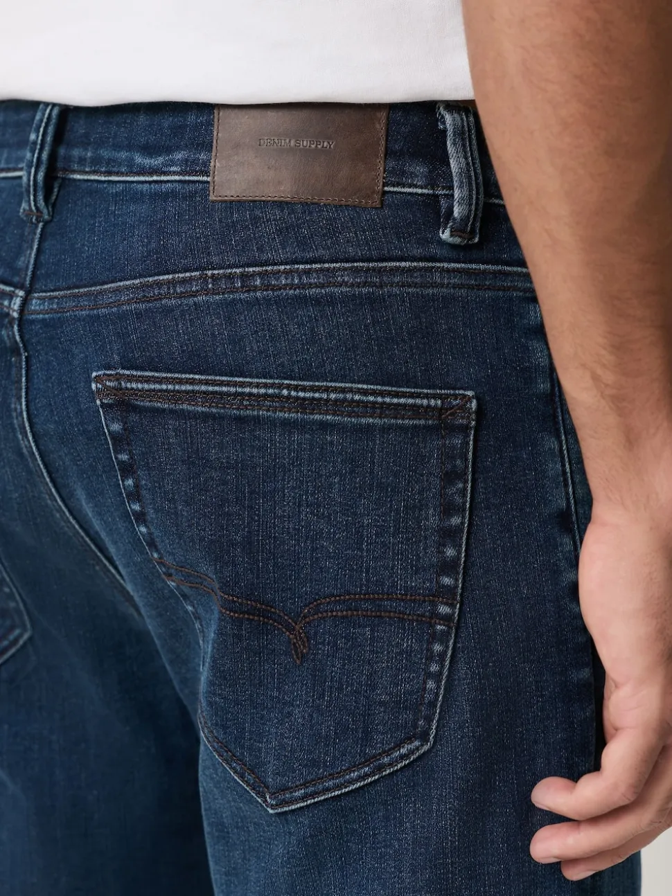 Dark Blue - ThermoGen Straight Fit Motionflex Jeans