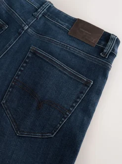 Dark Blue - ThermoGen Straight Fit Motionflex Jeans