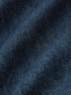 Dark Blue Denim Western 100% Cotton Long Sleeve Shirt