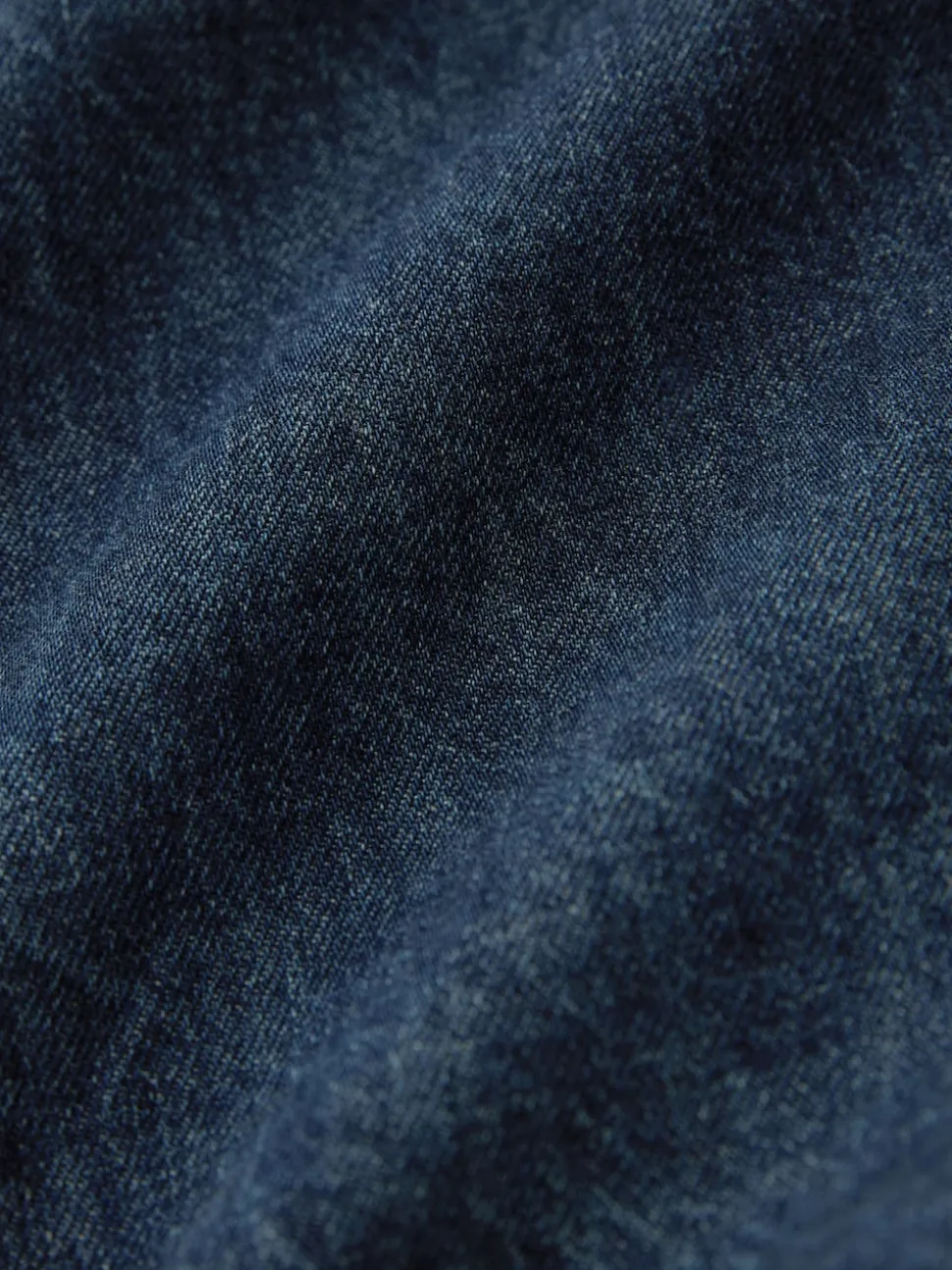 Dark Blue Denim Western 100% Cotton Long Sleeve Shirt