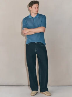 Dark Blue EDIT Baggy Fit Jeans