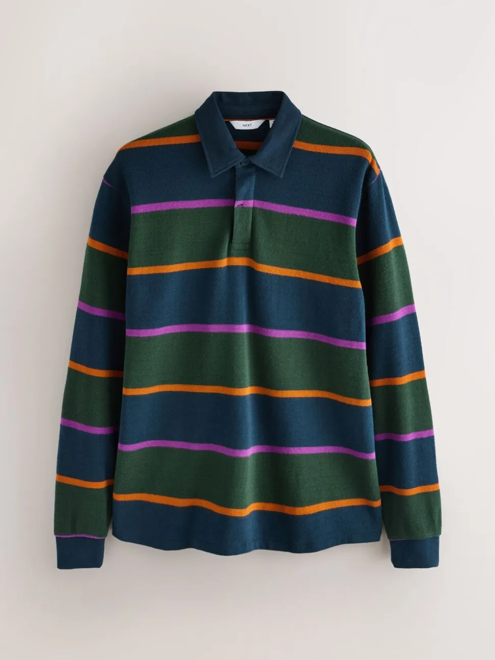 Dark Blue/Green Stripe Rugby Shirt