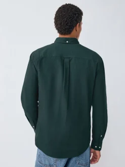 Dark Green Soft Touch Oxford Long Sleeve Shirt
