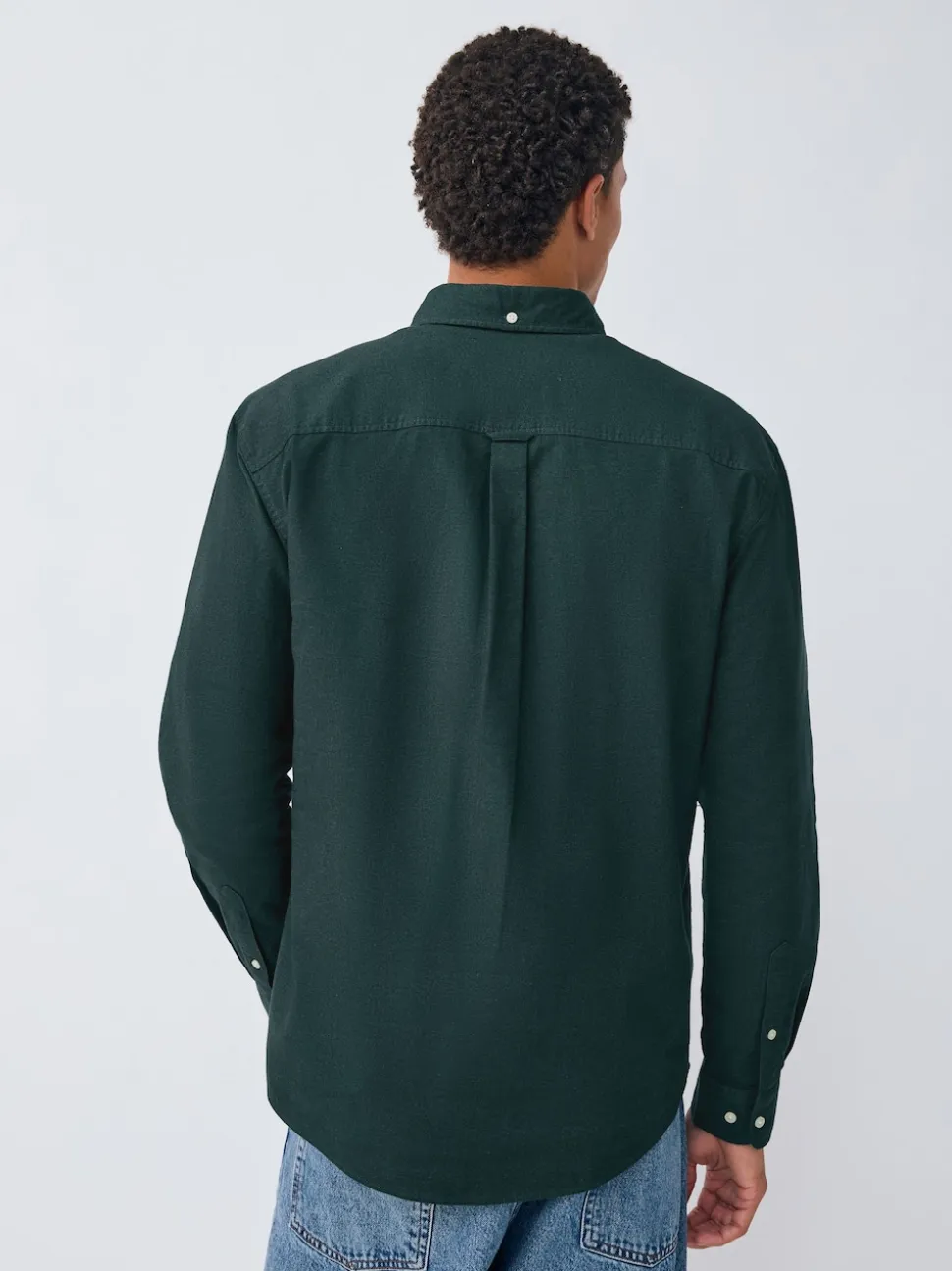 Dark Green Soft Touch Oxford Long Sleeve Shirt