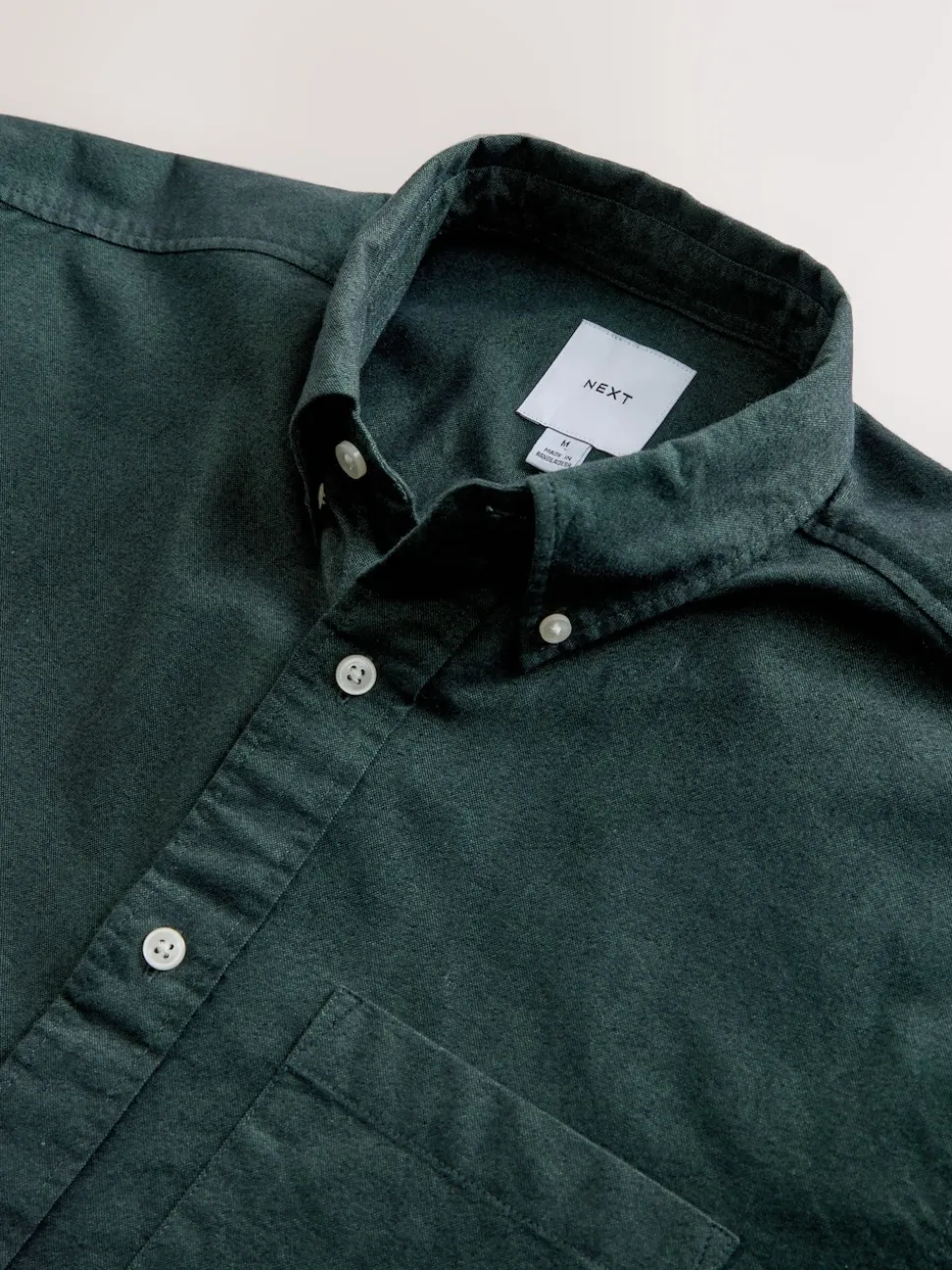 Dark Green Soft Touch Oxford Long Sleeve Shirt