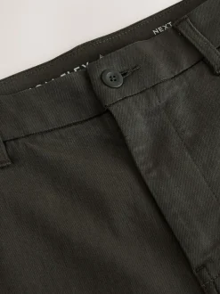 Dark Green Straight Fit Motionflex Chino Trousers