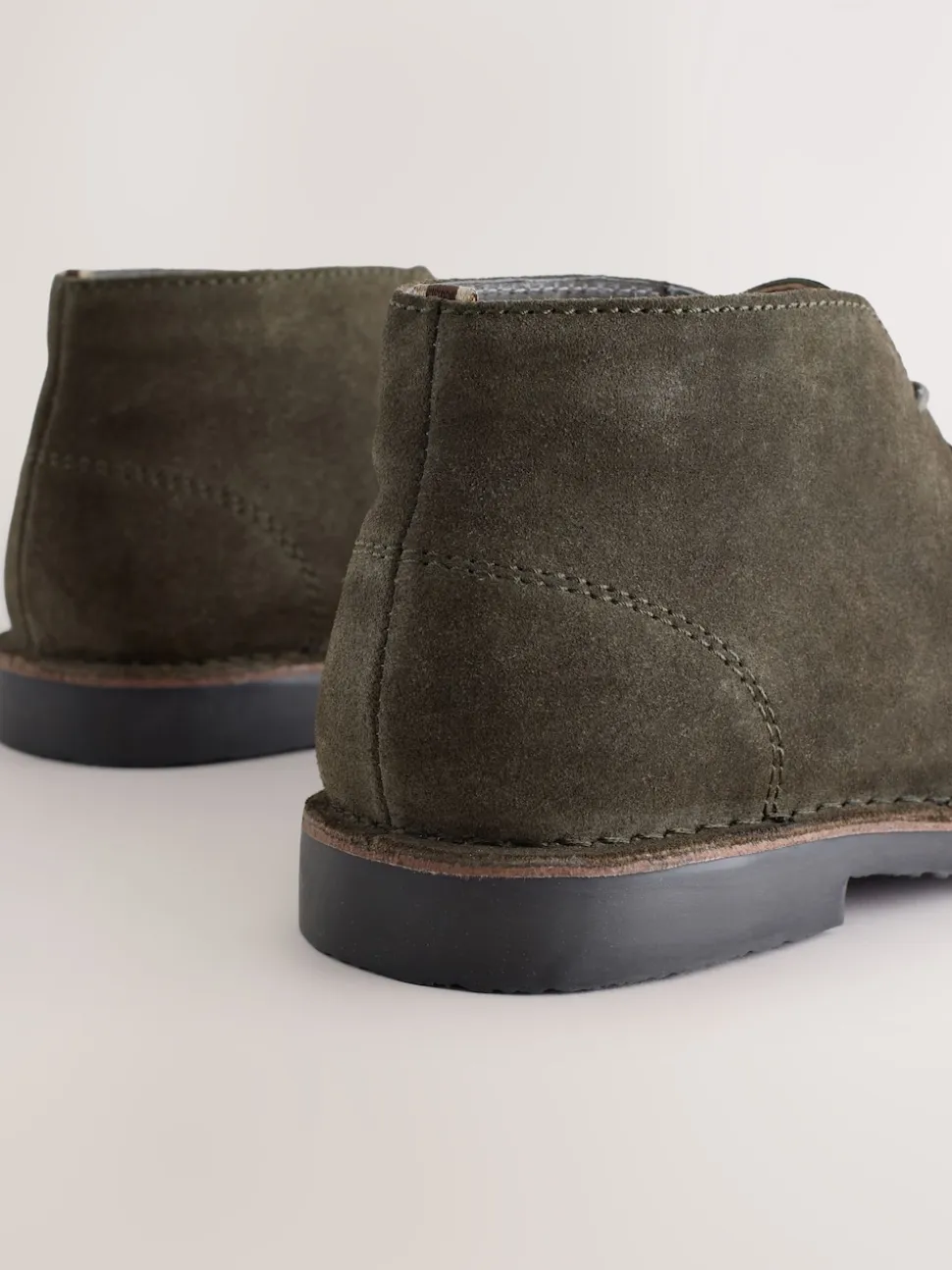 Dark Green Suede Desert Boots