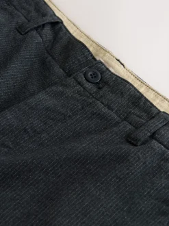 Dark Grey Regular Tapered Fit Heritage Cotton Rich Trousers