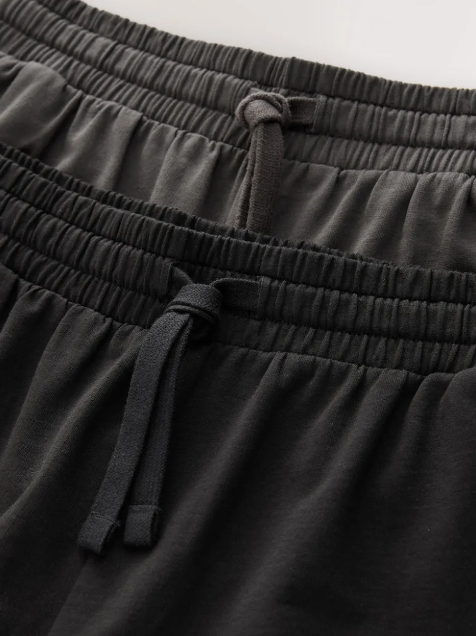Dark Grey/Black Loopback Soft Touch 2 Pack Jogger Shorts